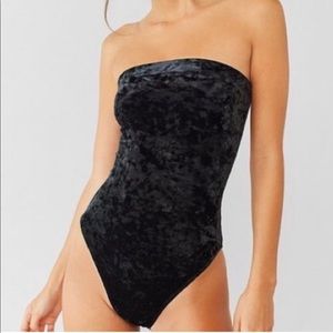 Princess Polly velvet strapless body suit
